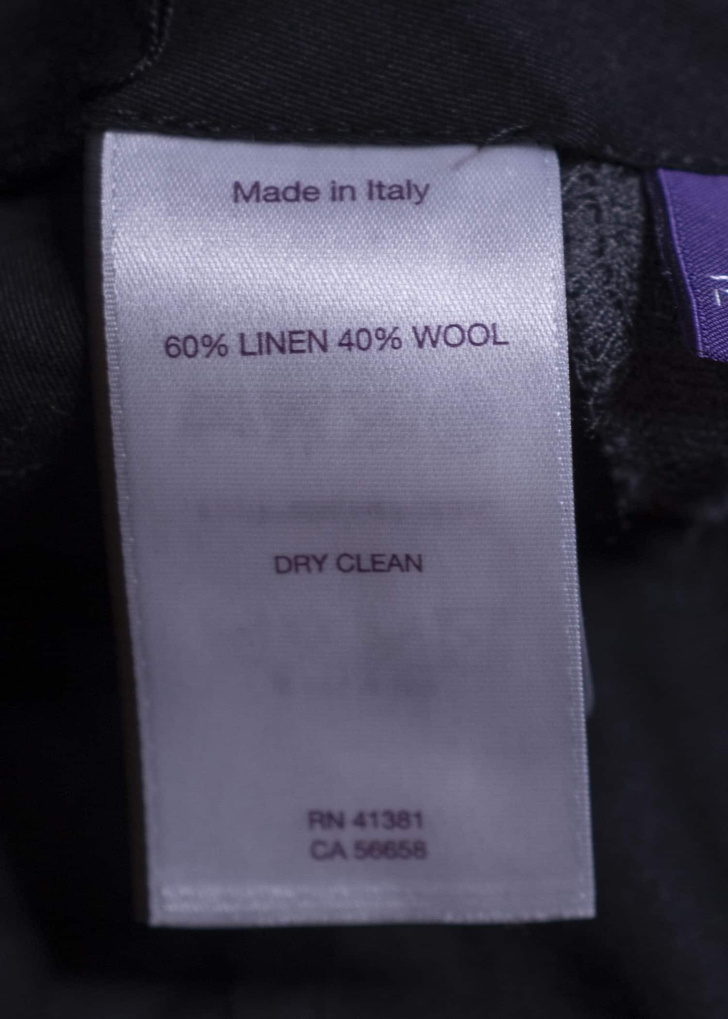 RALPH LAUREN purple label LINEN WOOL SET UP