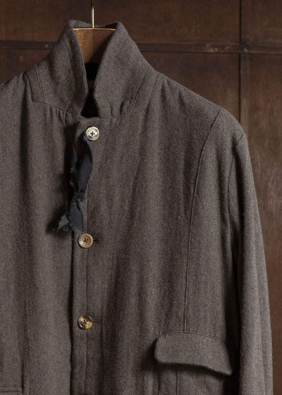 Aleksandr Manamis Wool Cotton Linen Classic Ribbon Jacket
