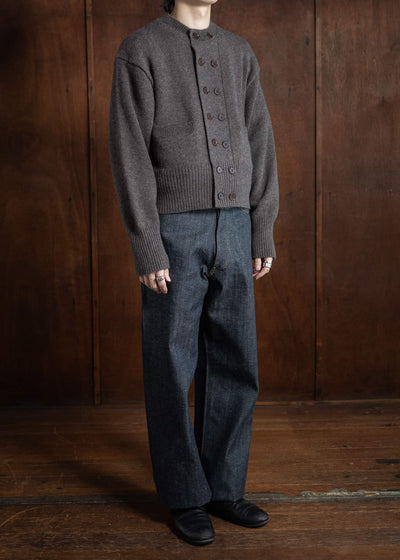 Taiga Takahashi Db Cardigan Brown Lot.506