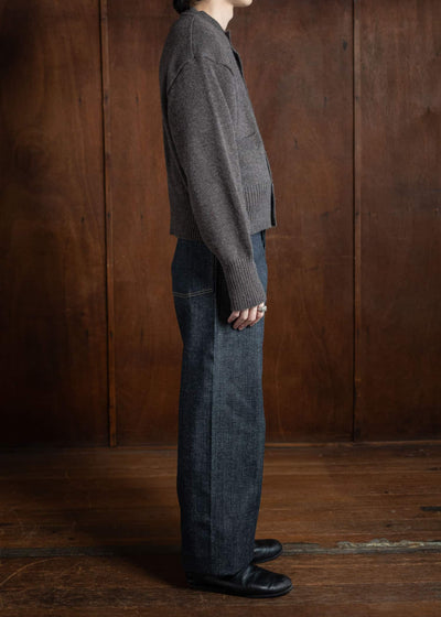 Taiga Takahashi Db Cardigan Brown Lot.506
