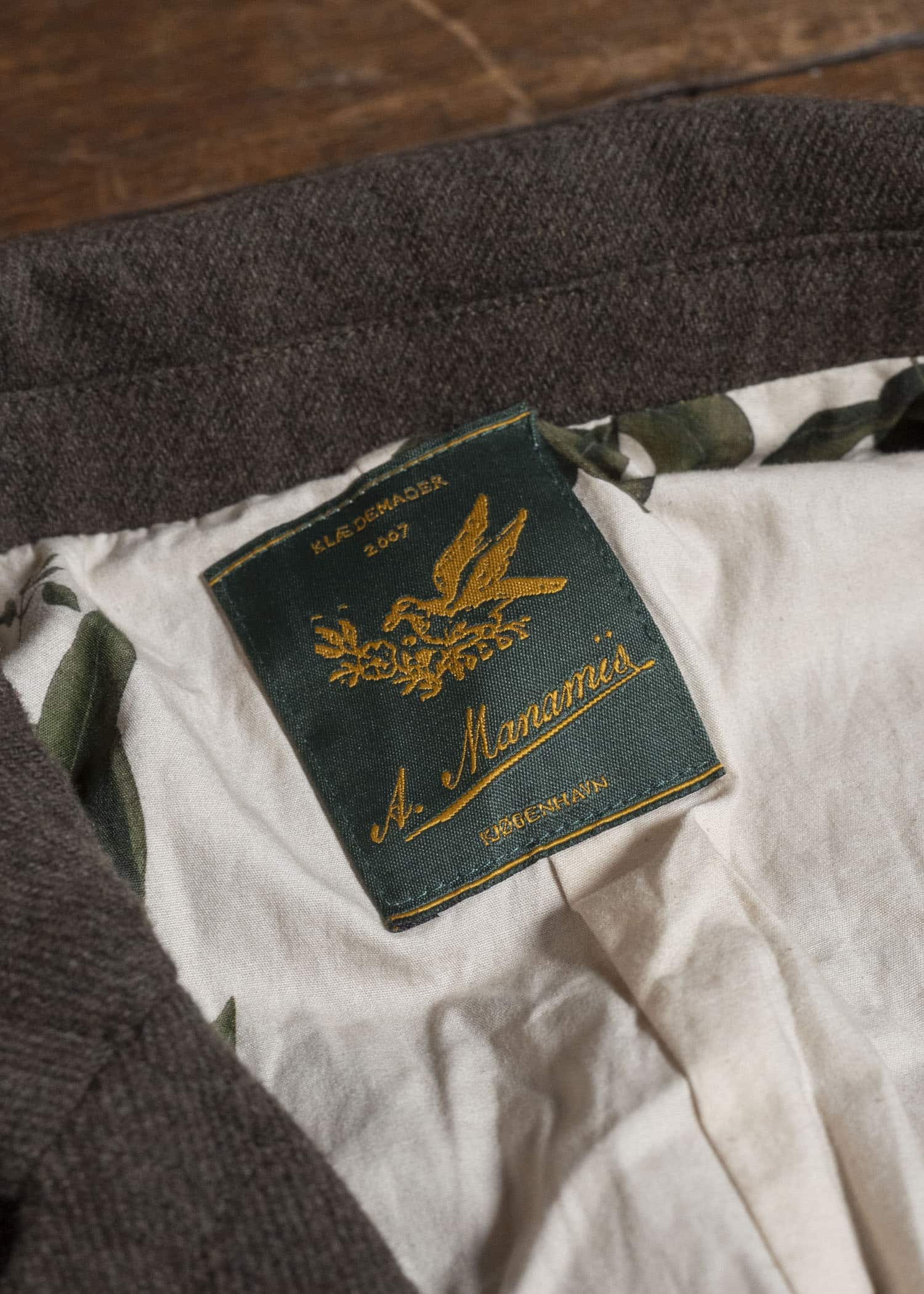 Aleksandr Manamis Wool Cotton Linen Classic Ribbon Jacket