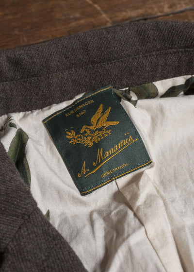 Aleksandr Manamis Wool Cotton Linen Classic Ribbon Jacket