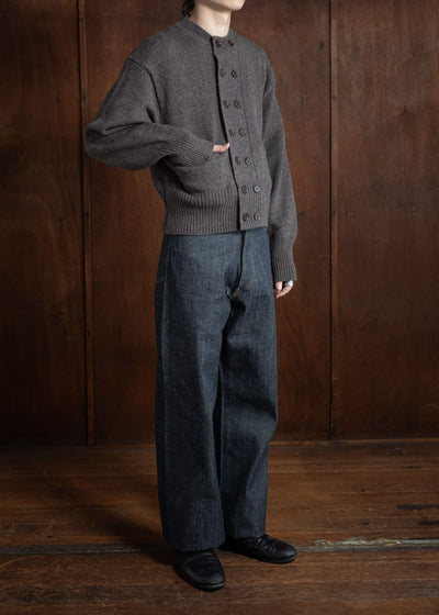 Taiga Takahashi Db Cardigan Brown Lot.506
