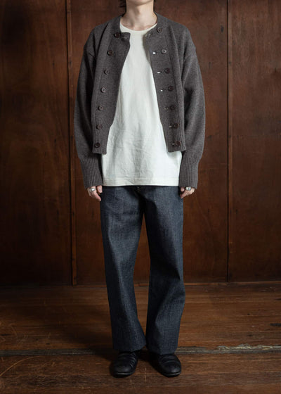 Taiga Takahashi Db Cardigan Brown Lot.506