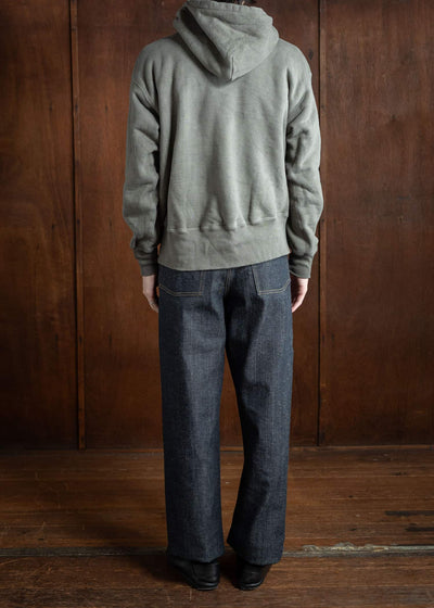 Taiga Takahashi Hooded Sweat Shirt Logwood Dye Grey Lot.606