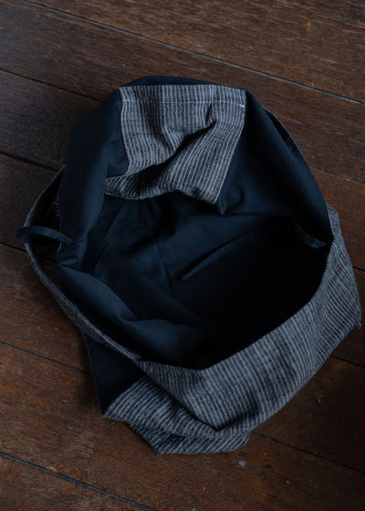 JAN-JAN VAN ESSCHE BAG#35TSUNO BUKURO STYLE COTTON CLOTH VINTAGE STRIPED