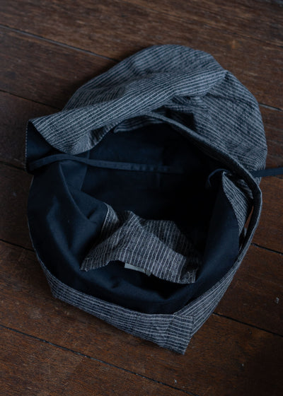 JAN-JAN VAN ESSCHE BAG#35TSUNO BUKURO STYLE COTTON CLOTH VINTAGE STRIPED