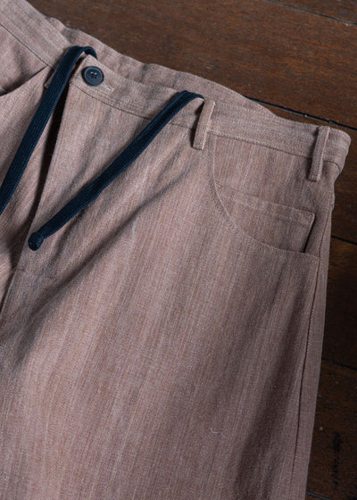 JAN-JAN VAN ESSCHE TROUSERS#78 OVERSIZED 6 POCKET DENIM TROUSERS COTTON DENIM KAKISHIBU