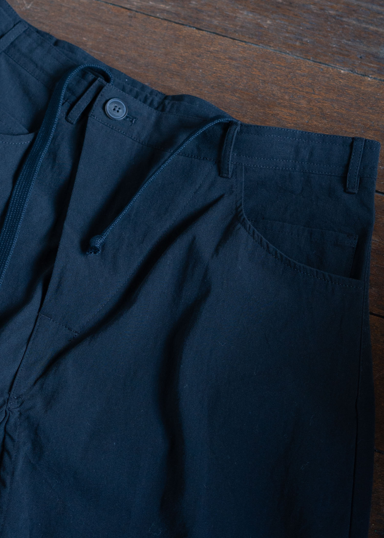 JAN-JAN VAN ESSCHE TROUSERS#78OVERSIZED 6 POCKET DENIM TROUSERS COARSE DENSE TWILL BLACK