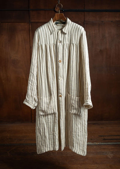 JMRibot Striped Linen Coat