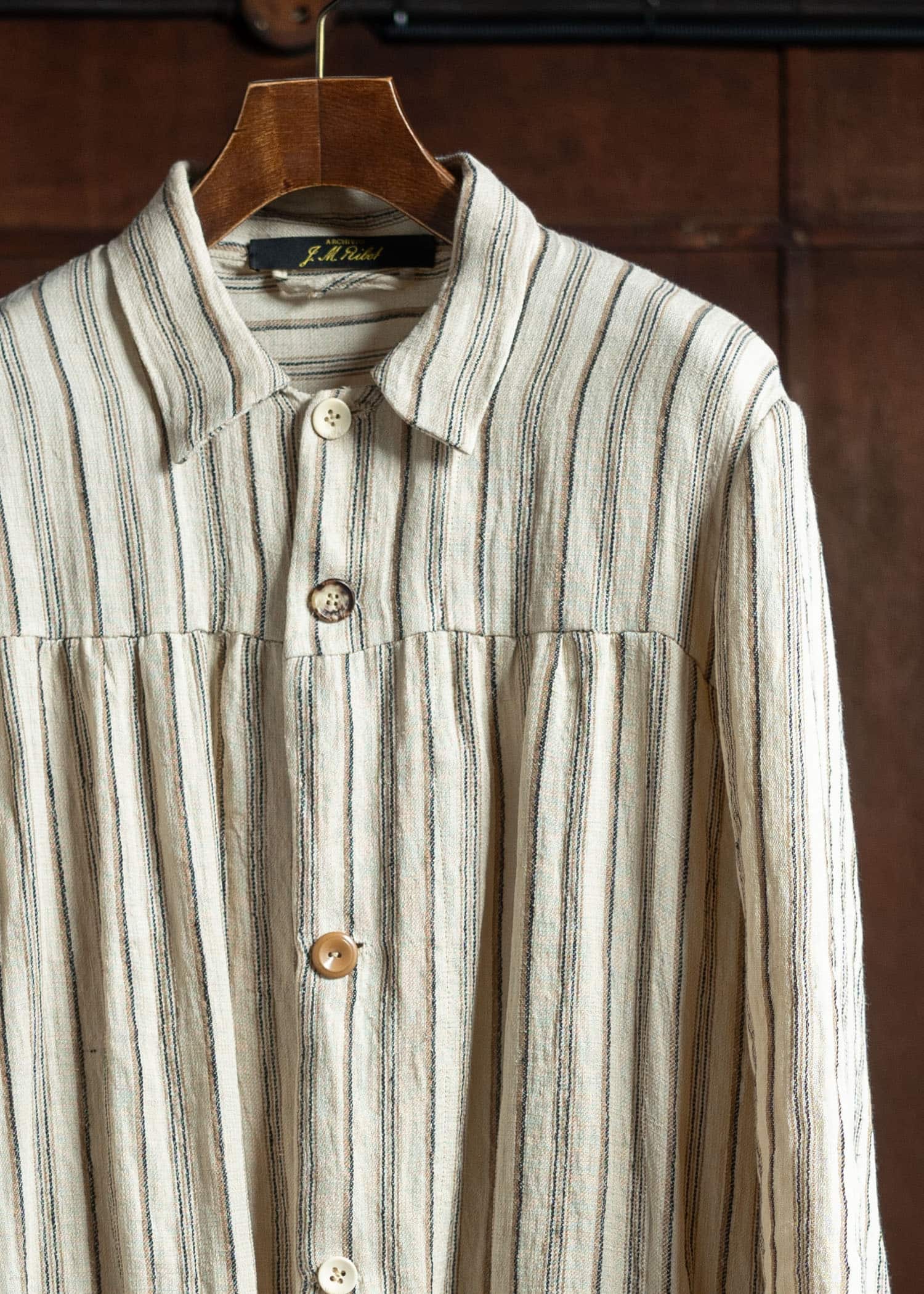 J.M.Ribot Stripe Linen Coat