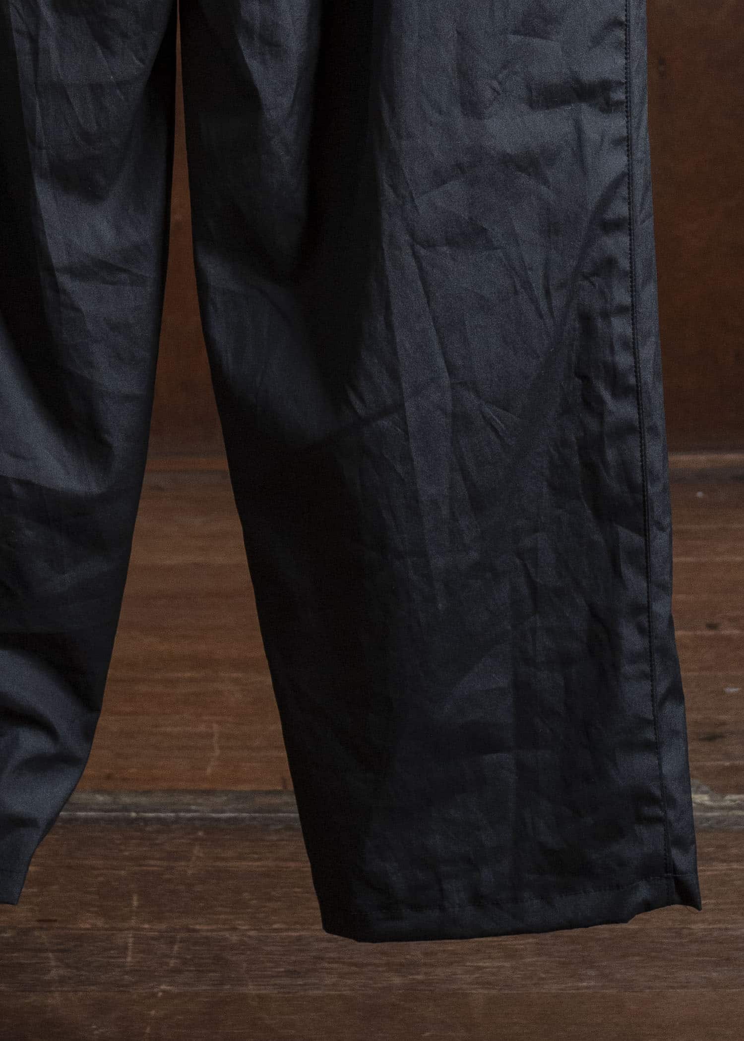 BIBLIOTHERK BR-PT03-AW25-02 TRACK TROUSERS BLACK