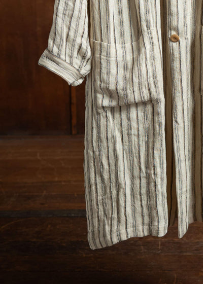 JMRibot Striped Linen Coat