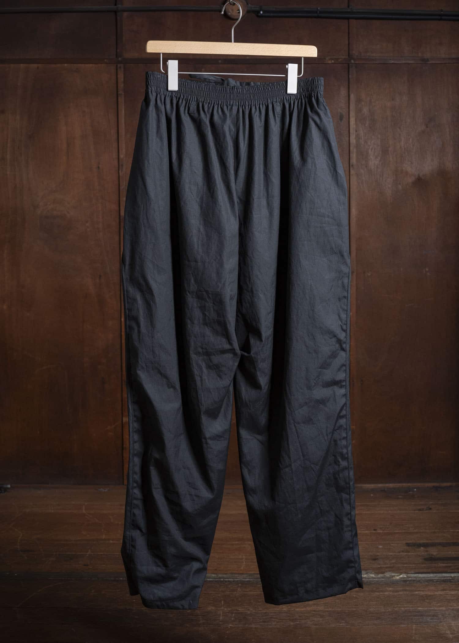 BIBLIOTHERK BR-PT03-AW25-02 TRACK TROUSERS BLACK