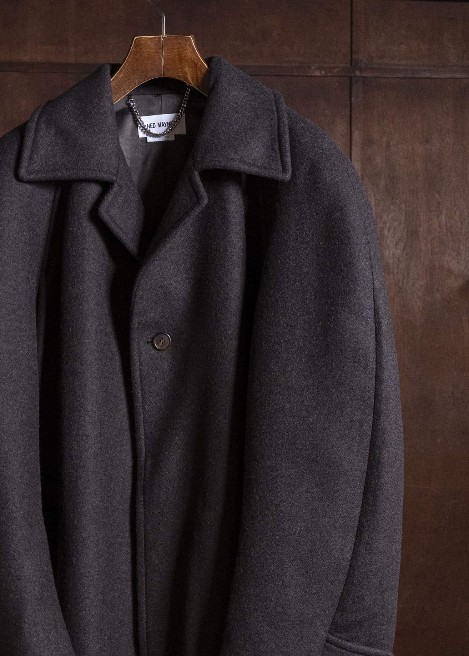 HED MAYNER COAT DARK BROWN HMMD10010AHD311