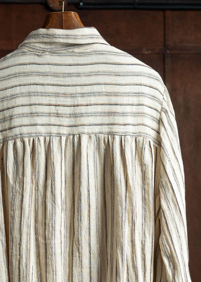 JMRibot Striped Linen Coat