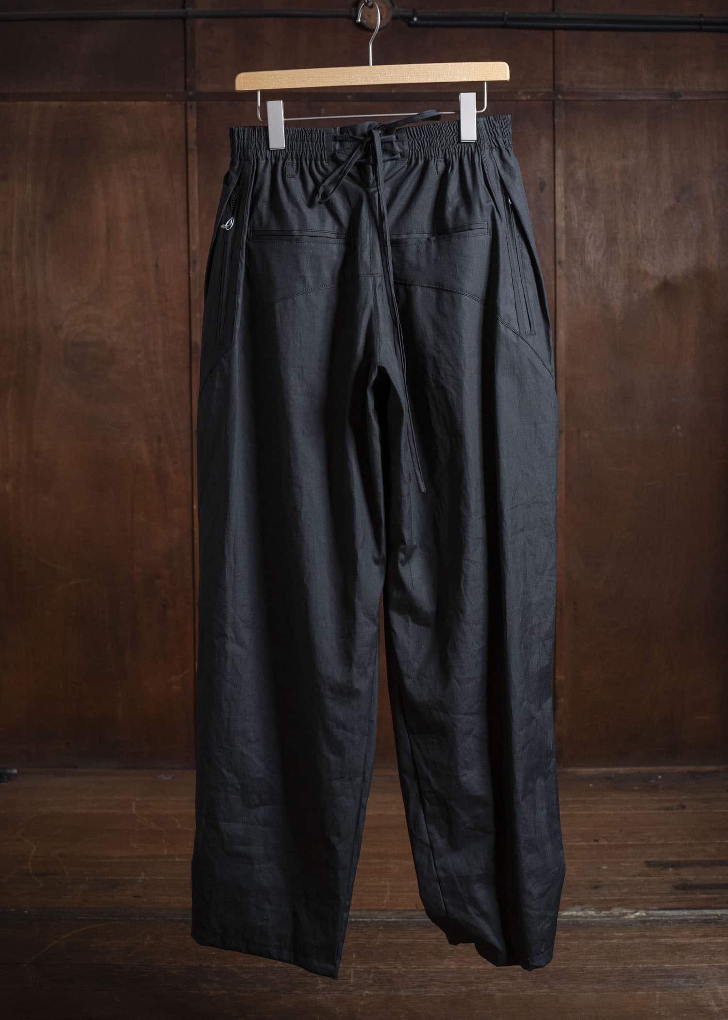 BIBLIOTHERK BR-PT03-AW25-02 TRACK TROUSERS BLACK