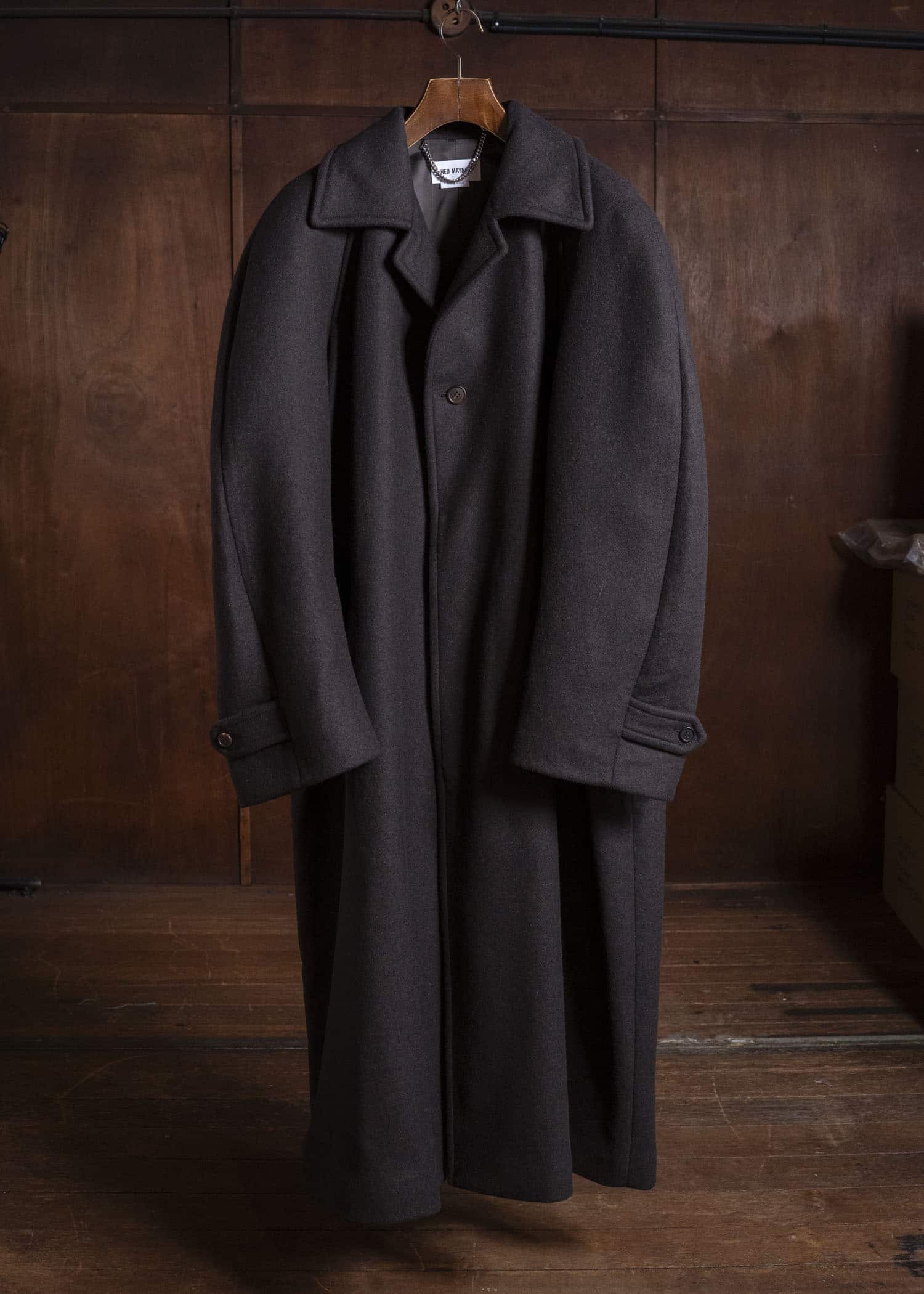 HED MAYNER COAT DARK BROWN HMMD10010AHD311
