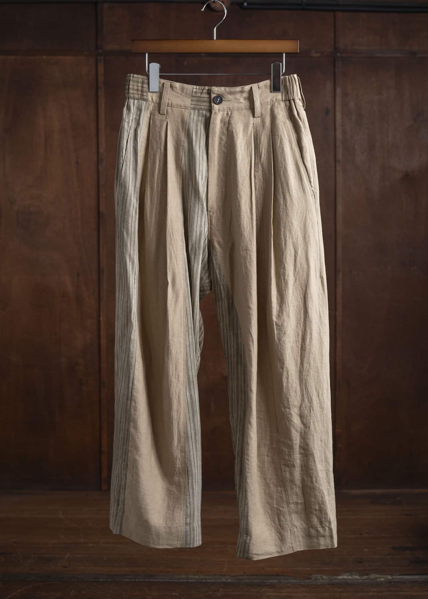 ZIGGY CHEN 0M2520513 PATCHWORK TROUSERS 13-BURLY WOOD