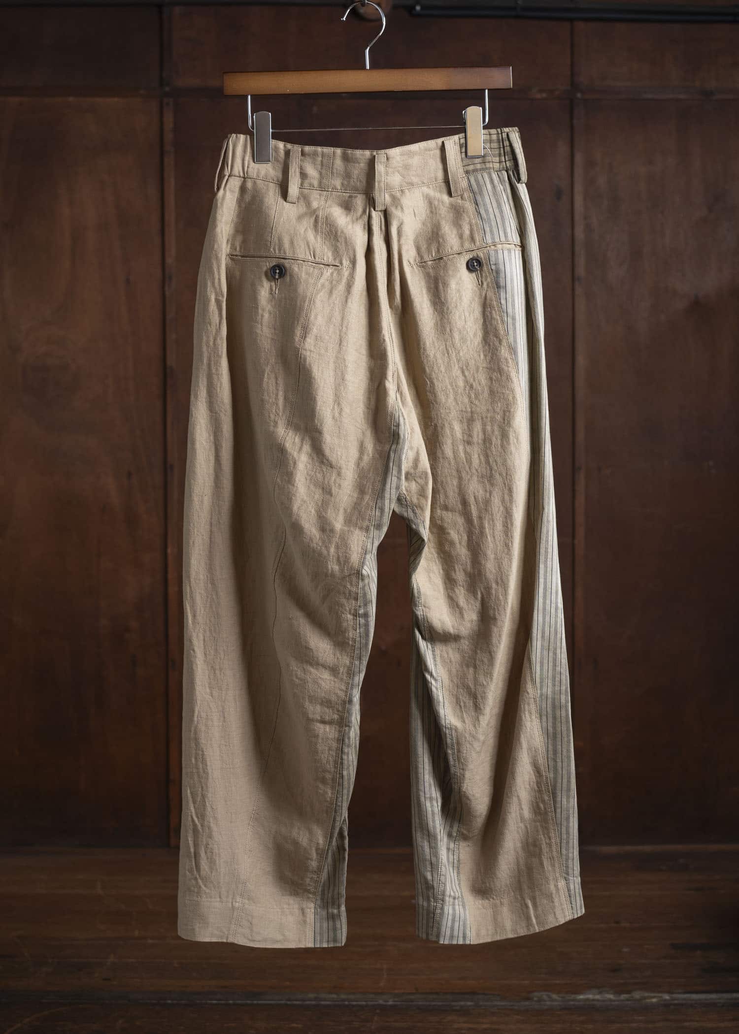 ZIGGY CHEN 0M2520513 PATCHWORK TROUSERS 13-BURLY WOOD