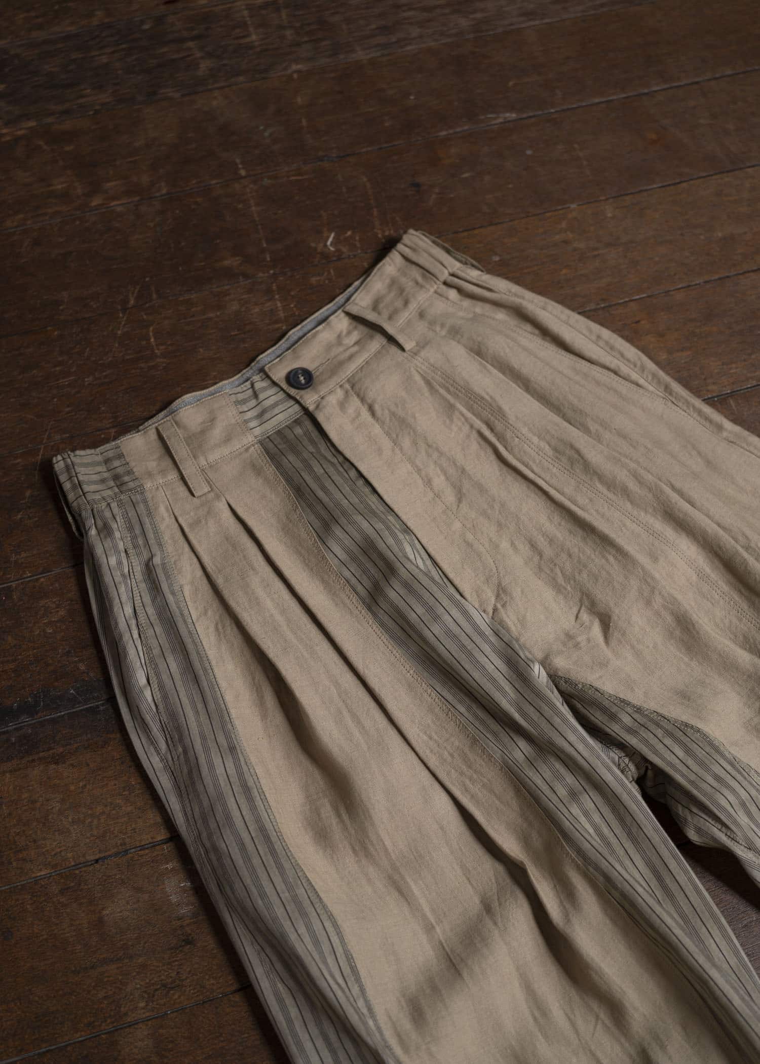 ZIGGY CHEN 0M2520513 PATCHWORK TROUSERS 13-BURLY WOOD