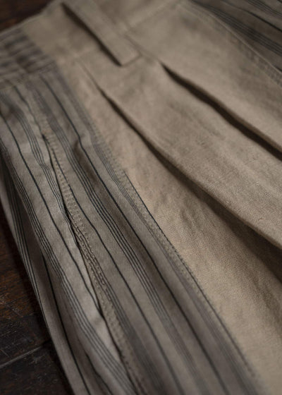 ZIGGY CHEN 0M2520513 PATCHWORK TROUSERS 13-BURLY WOOD