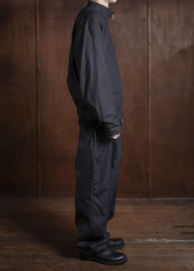 BIBLIOTHERK BR-OT02-AW25-01 STRUFLUX BLOUSON BLACK