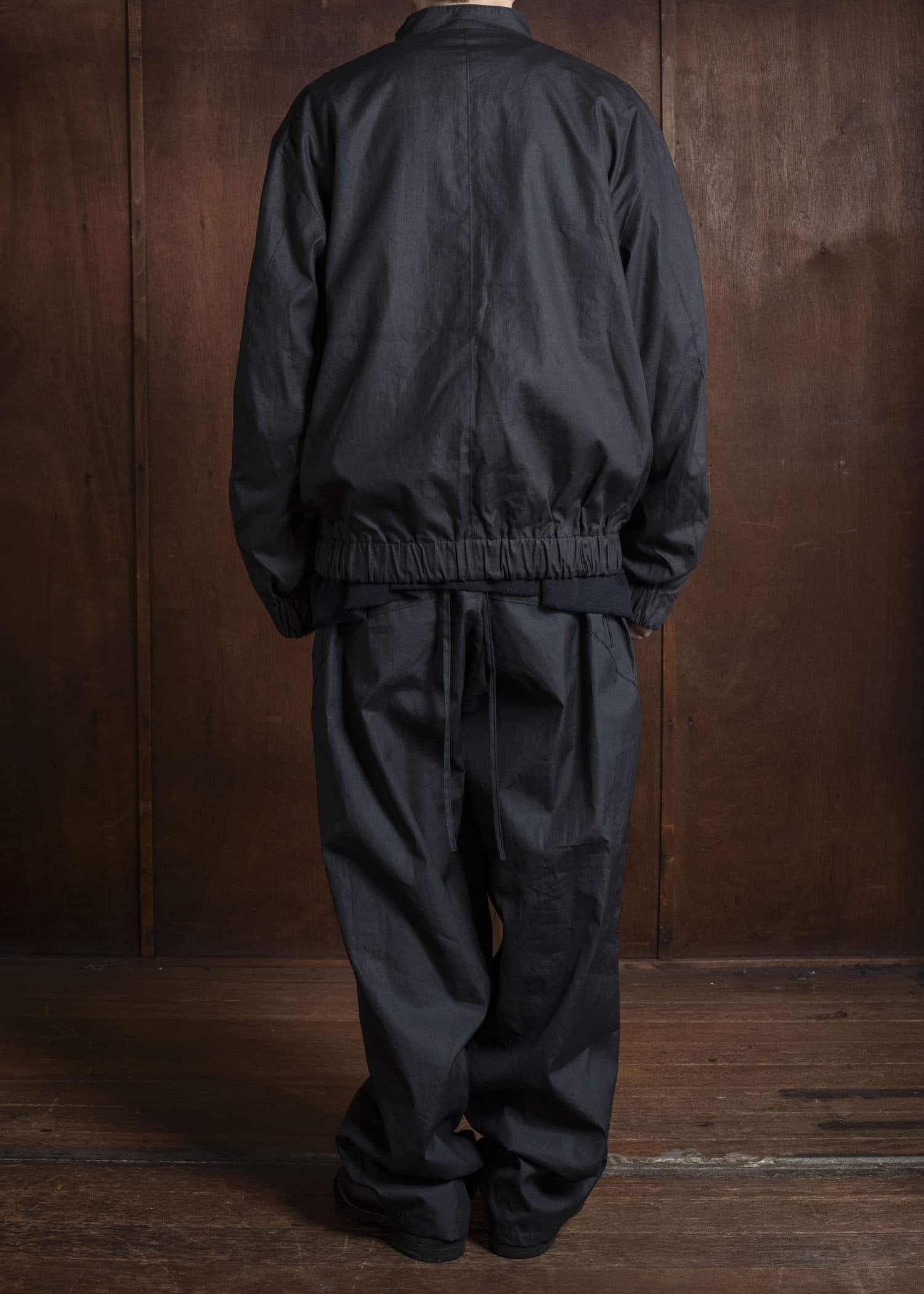 BIBLIOTHERK BR-PT03-AW25-02 TRACK TROUSERS BLACK