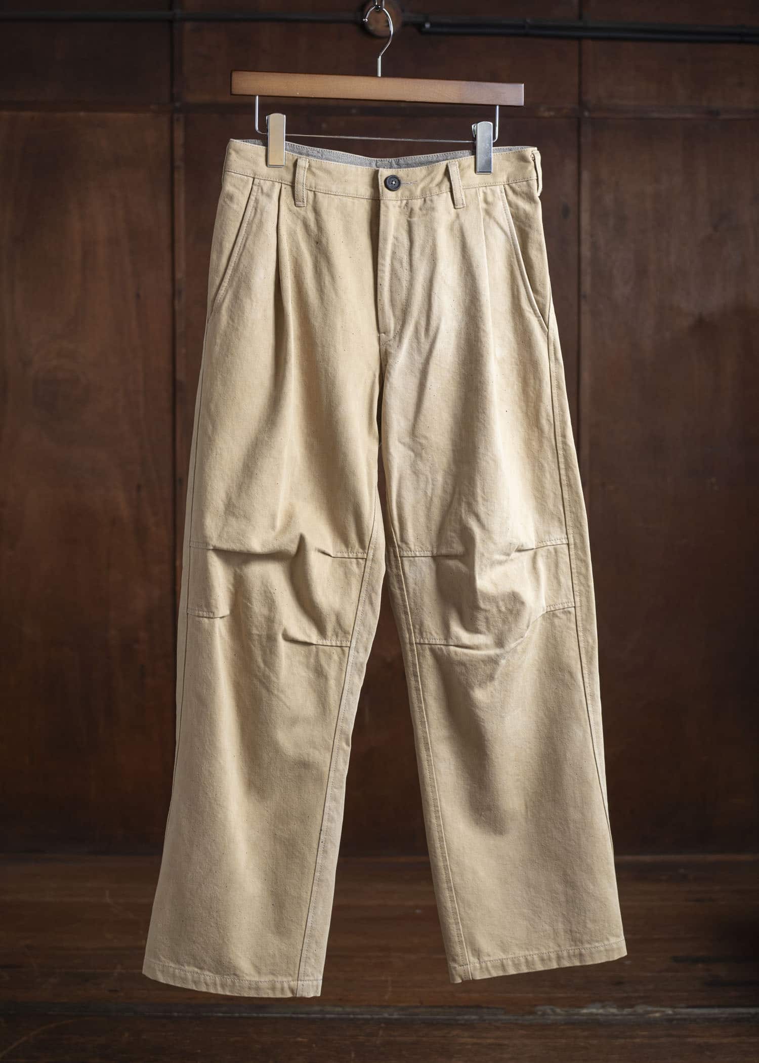 ZIGGY CHEN 0M2520504 STRAGHT LEG TROUSERS 42-LIGHT KHAKI