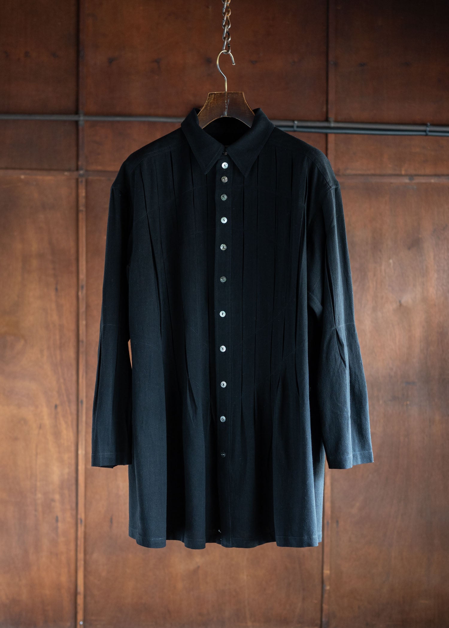 Professor.E Pleated Long Shirt