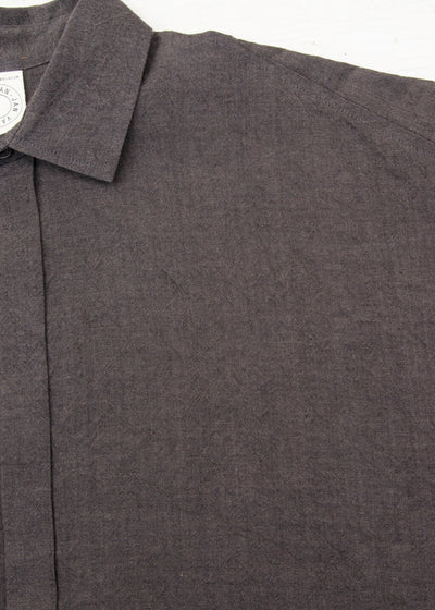 JAN-JAN VAN ESSCHE "SHIRT#88"LEAD LINEN/BAMBOO CLOTH