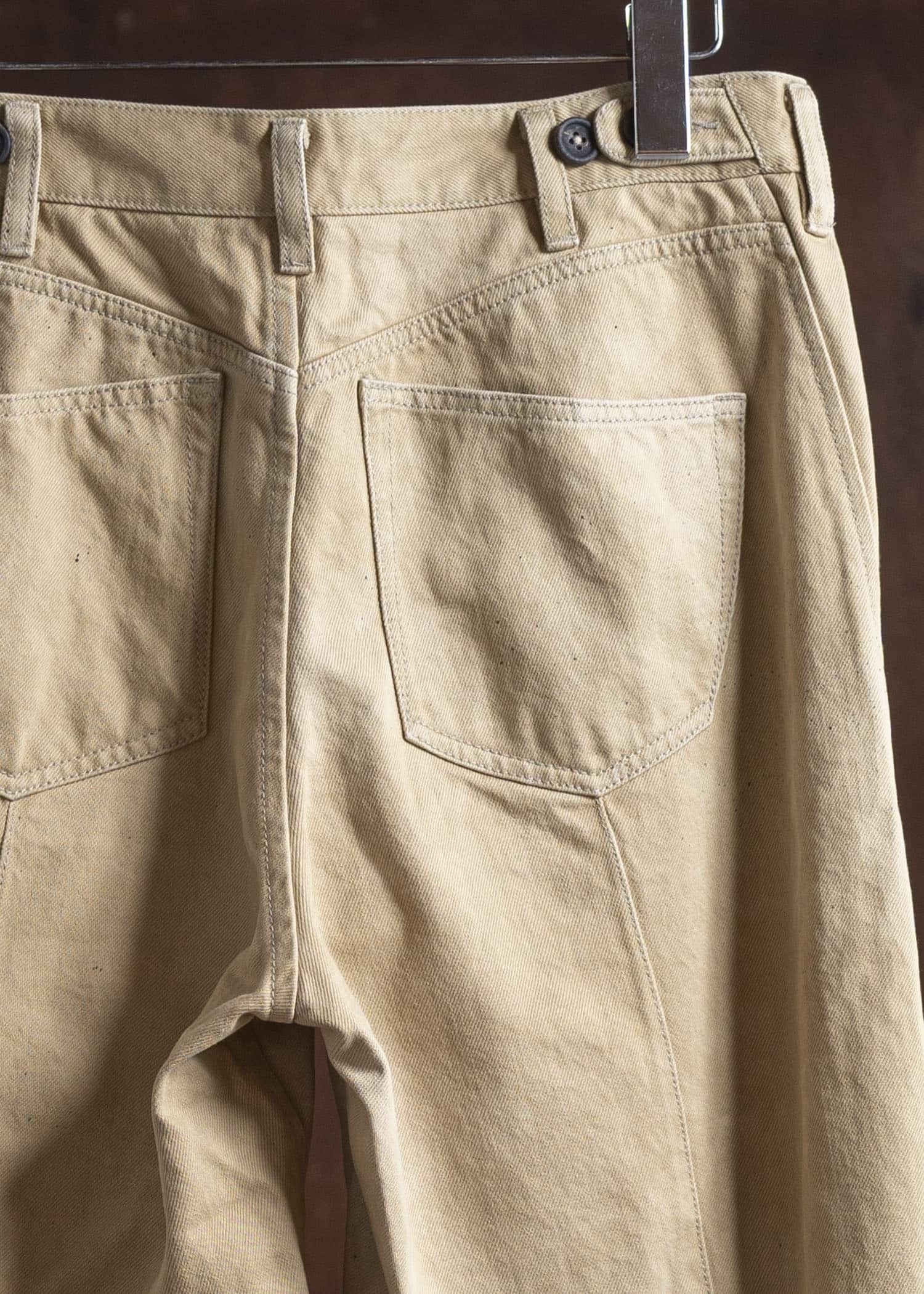 ZIGGY CHEN 0M2520504 STRAGHT LEG TROUSERS 42-LIGHT KHAKI