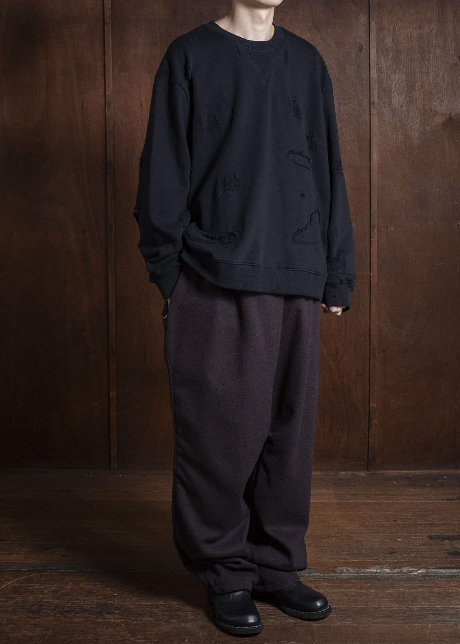 BIBLIOTHERK BR-PT03-AW25-03 TRACK TROUSERS BROWN