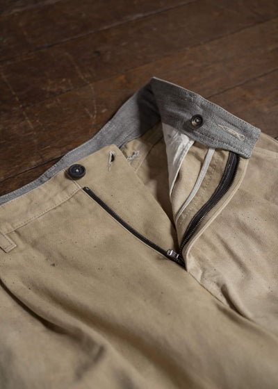 ZIGGY CHEN 0M2520504 STRAGHT LEG TROUSERS 42-LIGHT KHAKI