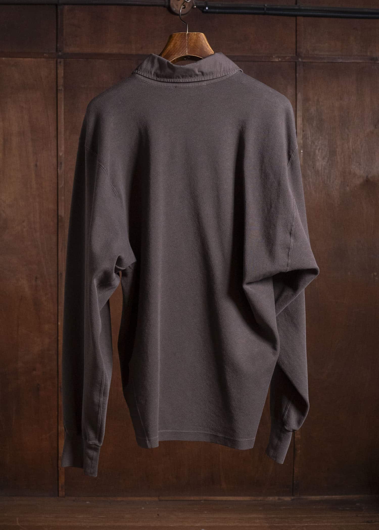 HED MAYNER LONG SLEEVE POLO BROWN HMMD70041RHD325