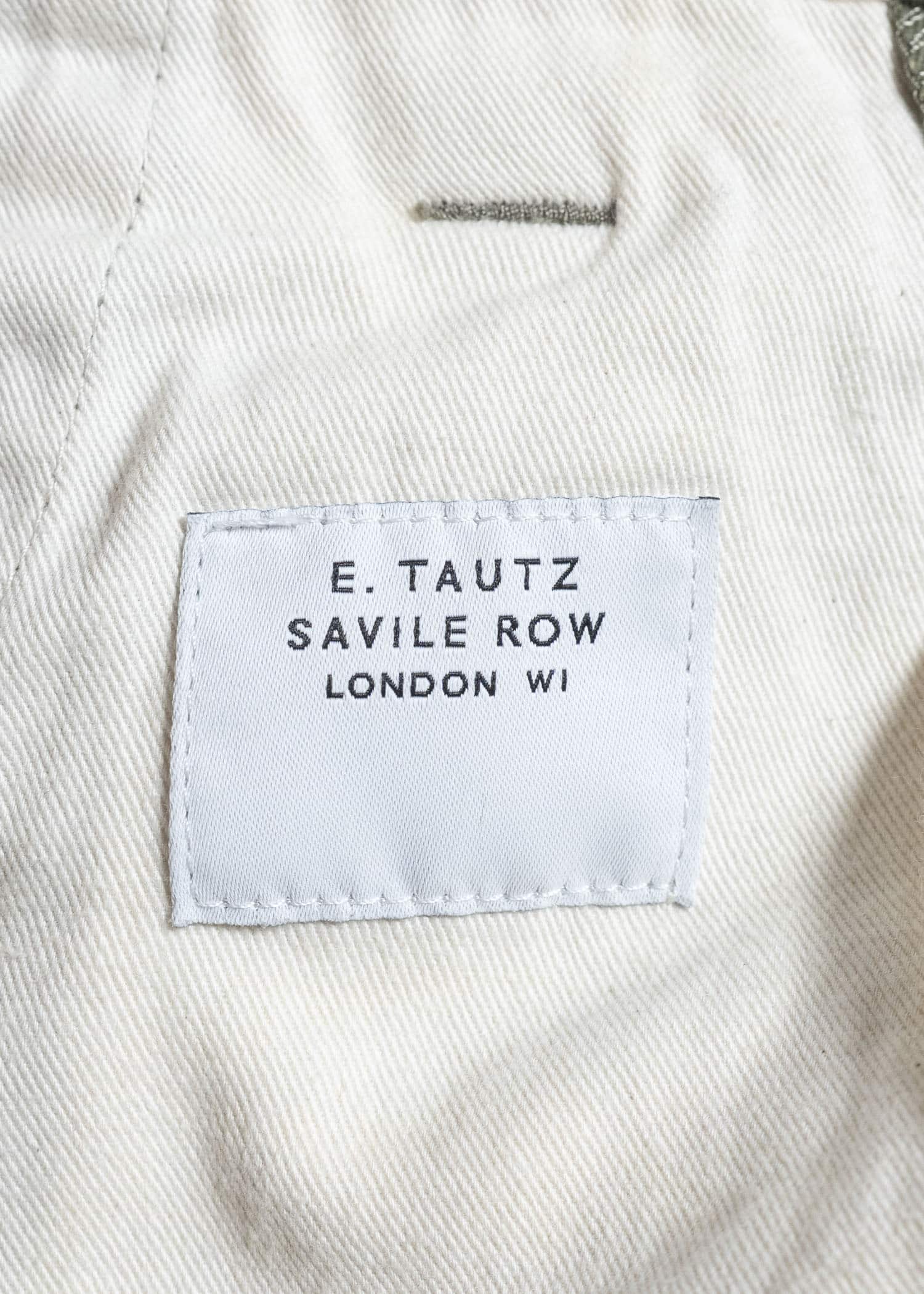 E TAUTZ コットンチノトラウザーズ