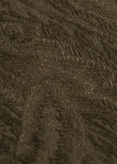 ZIGGY CHEN 0W2520501 JACQUARD TROUSERS 54-OLIVE