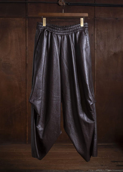 HED MAYNER PANTSFAUZ LEATHER PANTS BROWN HMMD30070THD334