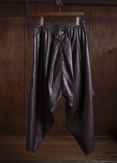 HED MAYNER PANTSFAUZ LEATHER PANTS BROWN HMMD30070THD334