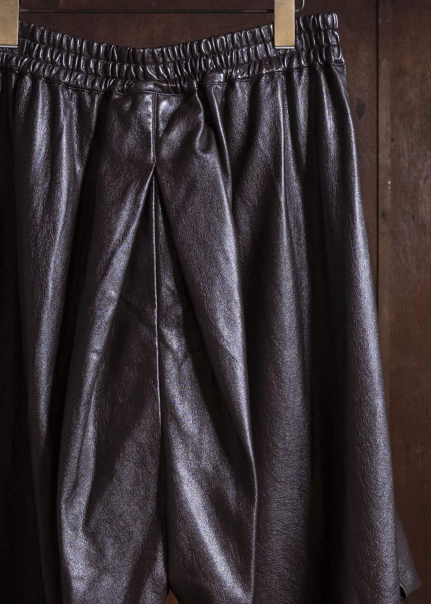 HED MAYNER PANTSFAUZ LEATHER PANTS BROWN HMMD30070THD334