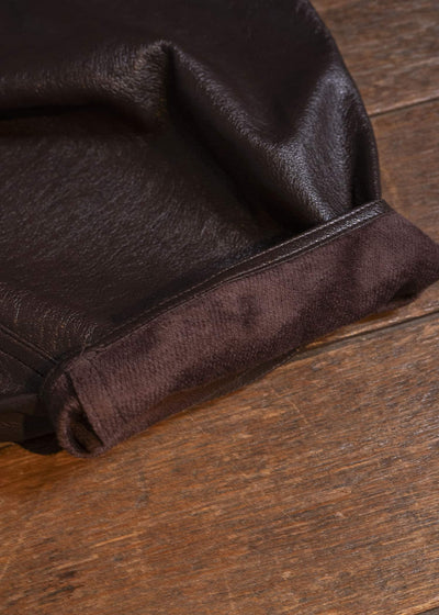 HED MAYNER PANTSFAUZ LEATHER PANTS BROWN HMMD30070THD334
