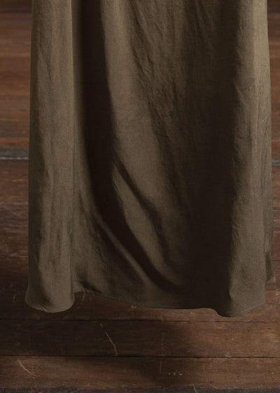 ZIGGY CHEN 0W2520607 SLEEVELESS SILK DRESS 54-OLIVE