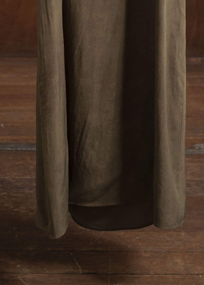 ZIGGY CHEN 0W2520607 SLEEVELESS SILK DRESS 54-OLIVE