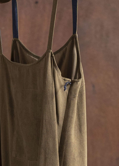 ZIGGY CHEN 0W2520607 SLEEVELESS SILK DRESS 54-OLIVE