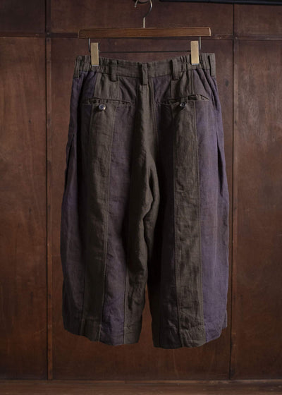 ZIGGY CHEN 25SS WIDE LEG CROPPED TROUSERS