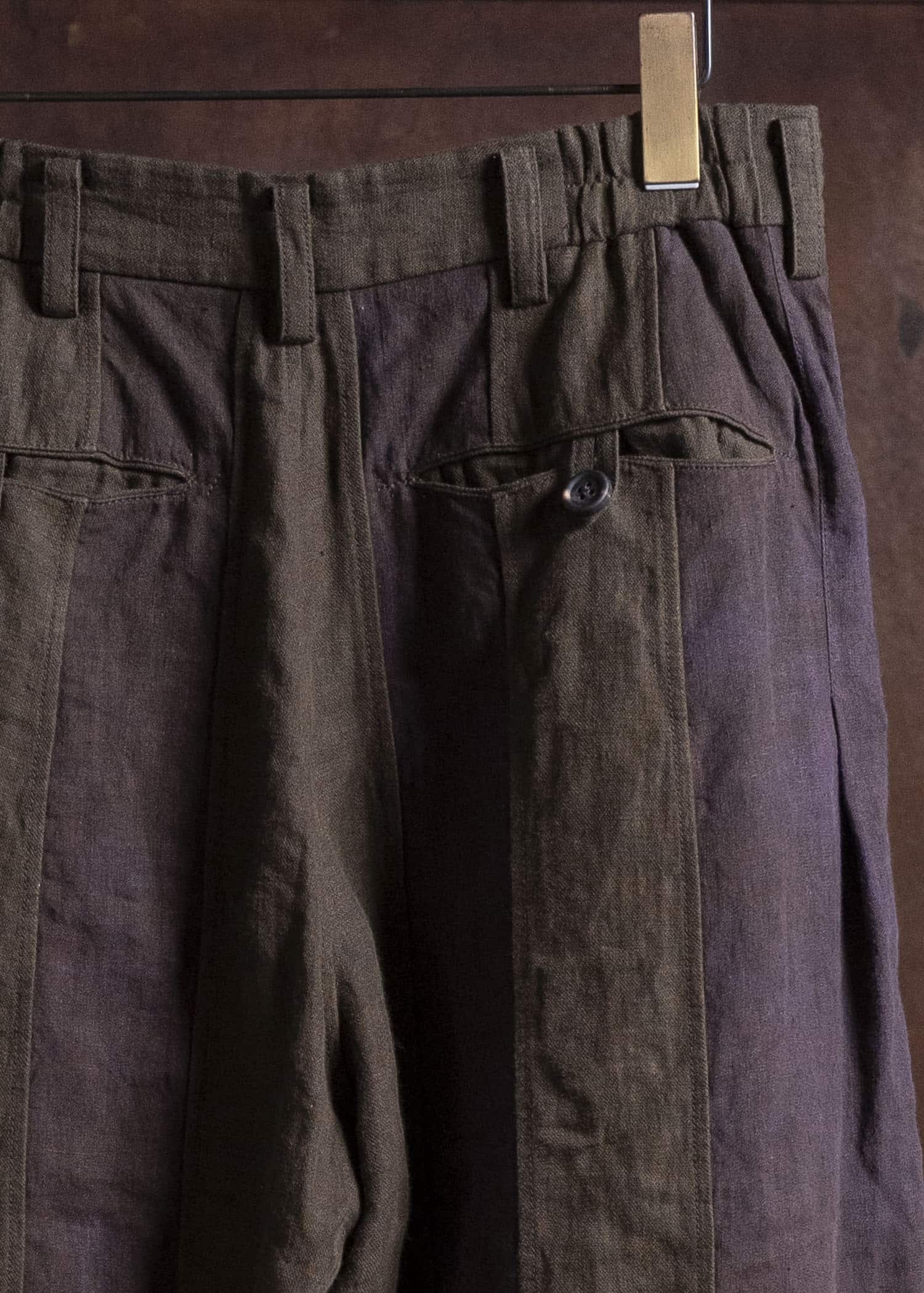 ZIGGY CHEN 25SS WIDE LEG CROPPED TROUSERS