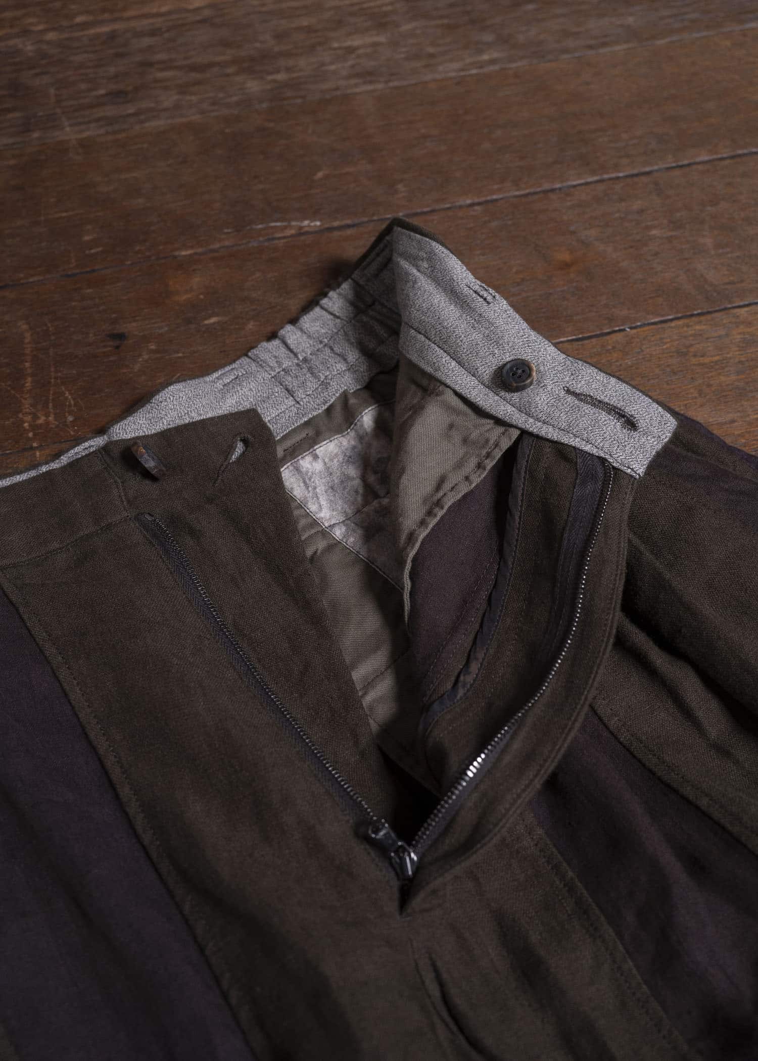 ZIGGY CHEN 25SS WIDE LEG CROPPED TROUSERS