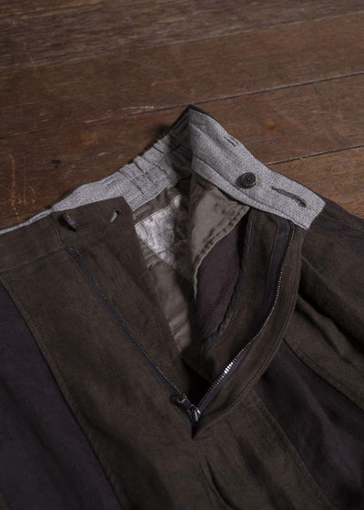 ZIGGY CHEN 25SS WIDE LEG CROPPED TROUSERS