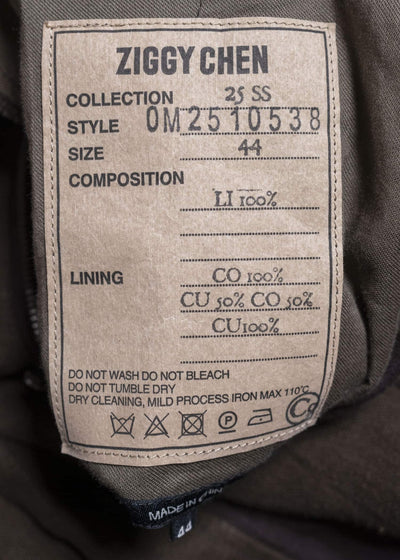 ZIGGY CHEN 25SS WIDE LEG CROPPED TROUSERS