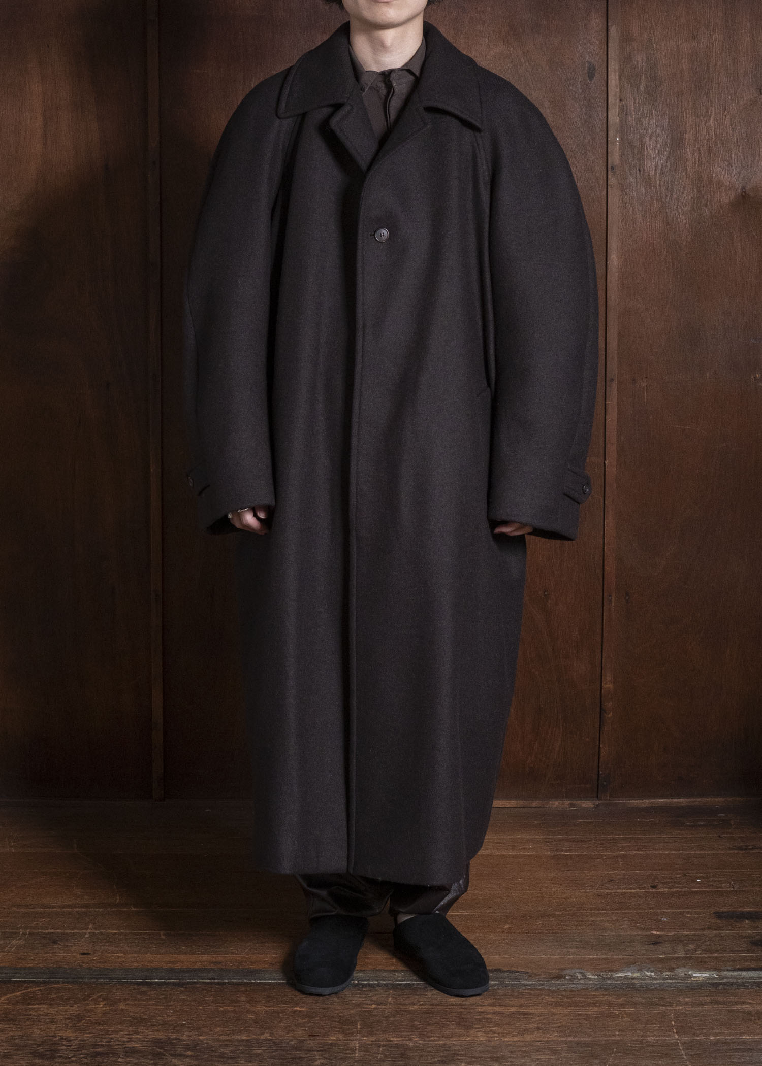 HED MAYNER COAT DARK BROWN HMMD10010AHD311